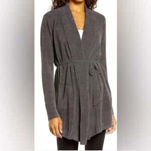 Barefoot Dreams Gray Cardigan Sweater